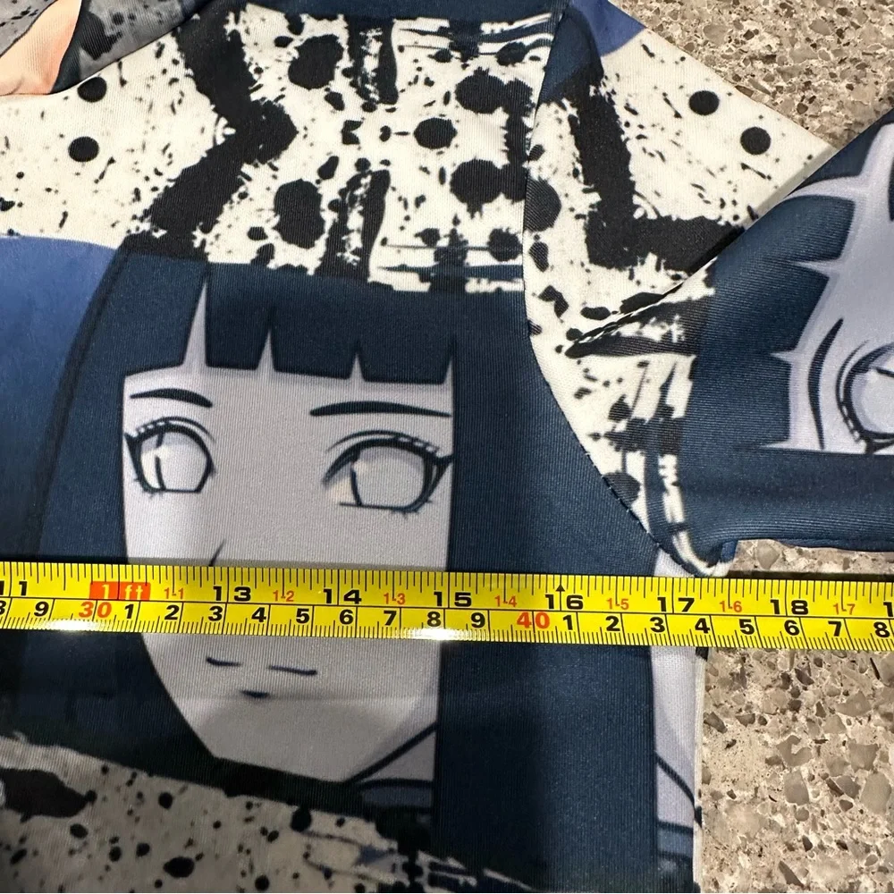 Naruto Tie Dye Hoodie Medium Hinata Hyuga Anime Youth Long‎ Sleeves.A164